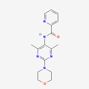 molecular formula C16H19N5O2 B2445082 N-(4,6-dimethyl-2-morpholinopyrimidin-5-yl)picolinamide CAS No. 1448060-13-6