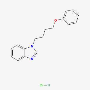 molecular formula C17H19ClN2O B2445088 1-(4-phenoxybutyl)-1H-benzo[d]imidazole hydrochloride CAS No. 1051941-73-1