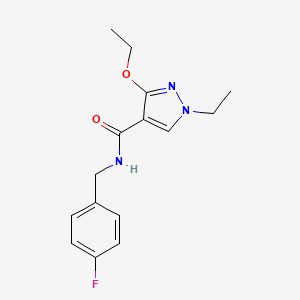 3-ethoxy-1-ethyl-N-(4-fluorobenzyl)-1H-pyrazole-4-carboxamide