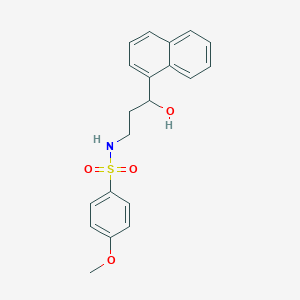N-(3-hydroxy-3-(naphthalen-1-yl)propyl)-4-methoxybenzenesulfonamide