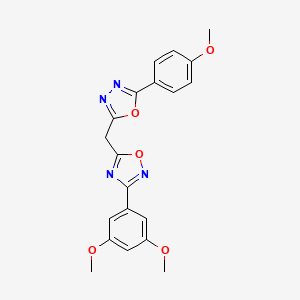 3-(3,5-Dimethoxyphenyl)-5-((5-(4-methoxyphenyl)-1,3,4-oxadiazol-2-yl)methyl)-1,2,4-oxadiazole