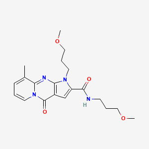 N,1-bis(3-methoxypropyl)-9-methyl-4-oxo-1,4-dihydropyrido[1,2-a]pyrrolo[2,3-d]pyrimidine-2-carboxamide