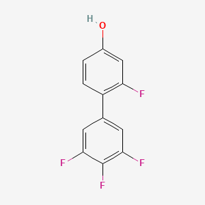 molecular formula C12H6F4O B2445136 2,3',4',5'-Tetrafluorobiphenyl-4-ol CAS No. 335125-98-9