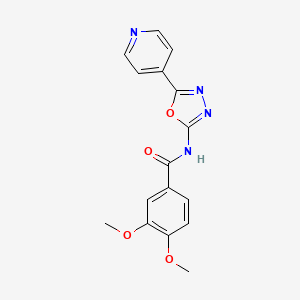3,4-dimethoxy-N-(5-(pyridin-4-yl)-1,3,4-oxadiazol-2-yl)benzamide