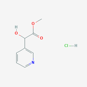 molecular formula C8H10ClNO3 B2445147 Methyl 2-hydroxy-2-(pyridin-3-yl)acetate hydrochloride CAS No. 1258652-52-6