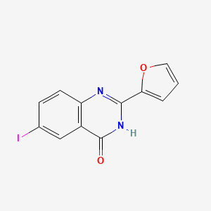 molecular formula C12H7IN2O2 B2445151 2-(Furan-2-yl)-6-iodoquinazolin-4(3h)-one CAS No. 1158963-49-5