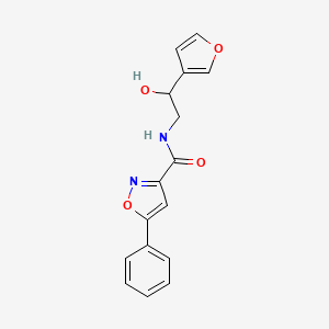 N-(2-(furan-3-yl)-2-hydroxyethyl)-5-phenylisoxazole-3-carboxamide