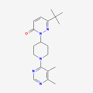 6-Tert-butyl-2-[1-(5,6-dimethylpyrimidin-4-yl)piperidin-4-yl]pyridazin-3-one