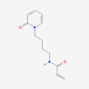 molecular formula C12H16N2O2 B2445165 N-[4-(2-Oxopyridin-1-yl)butyl]prop-2-enamide CAS No. 2411279-42-8