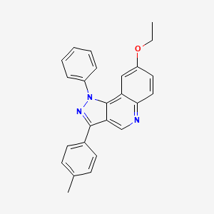 molecular formula C25H21N3O B2445171 8-ethoxy-3-(4-methylphenyl)-1-phenyl-1H-pyrazolo[4,3-c]quinoline CAS No. 901021-57-6
