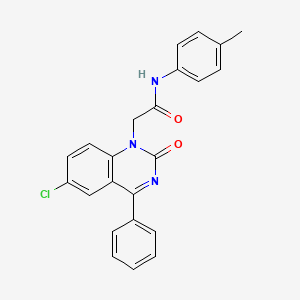 2-(6-chloro-2-oxo-4-phenylquinazolin-1(2H)-yl)-N-(p-tolyl)acetamide