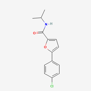 molecular formula C14H14ClNO2 B2445191 5-(4-chlorophenyl)-N-propan-2-ylfuran-2-carboxamide CAS No. 618402-92-9