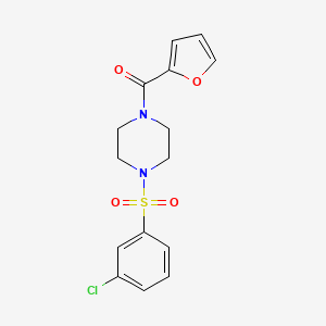 1-[(3-Chlorophenyl)sulfonyl]-4-(2-furoyl)piperazine