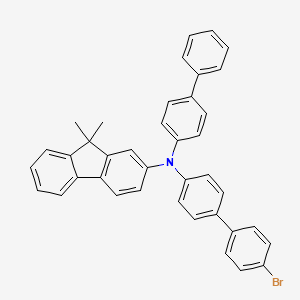 molecular formula C39H30BrN B2445202 N-(biphenyl-4-yl)-N-(4'-bromobiphenyl-4-yl)-9,9-dimethyl-9H-fluoren-2-amine CAS No. 1268621-99-3