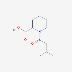 molecular formula C11H19NO3 B2445224 1-(3-Methylbutanoyl)piperidine-2-carboxylic acid CAS No. 1032056-84-0