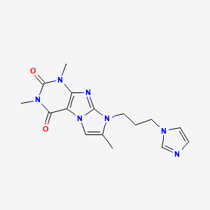 6-(3-Imidazol-1-ylpropyl)-2,4,7-trimethylpurino[7,8-a]imidazole-1,3-dione