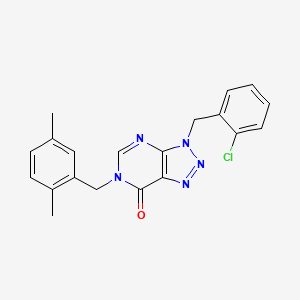 3-(2-chlorobenzyl)-6-(2,5-dimethylbenzyl)-3,6-dihydro-7H-[1,2,3]triazolo[4,5-d]pyrimidin-7-one