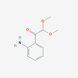 molecular formula C10H13NO3 B2445237 1-(2-Amino-phenyl)-2,2-dimethoxy-ethanone CAS No. 2721-49-5