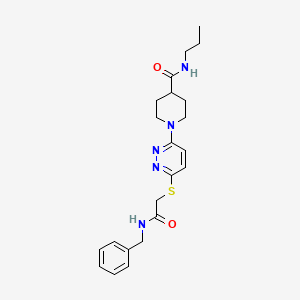 molecular formula C22H29N5O2S B2445244 1-[(3,4-Difluorophenyl)sulfonyl]-4-[5-(3-methylphenyl)-1,2,4-oxadiazol-3-yl]piperidine CAS No. 1243023-62-2