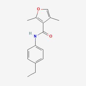molecular formula C15H17NO2 B2445245 N-(4-ethylphenyl)-2,4-dimethylfuran-3-carboxamide CAS No. 915925-35-8