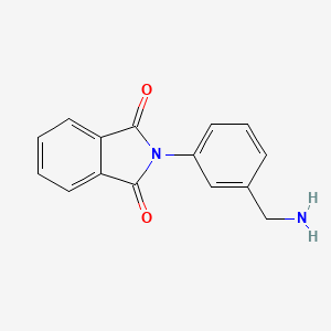 molecular formula C15H12N2O2 B2445262 2-[3-(Aminomethyl)phenyl]isoindole-1,3-dione CAS No. 954564-43-3