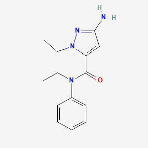3-Amino-N,1-diethyl-N-phenyl-1H-pyrazole-5-carboxamide