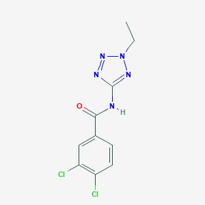 molecular formula C10H9Cl2N5O B244531 3,4-dichloro-N-(2-ethyl-2H-tetrazol-5-yl)benzamide 