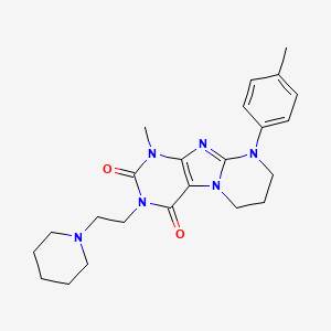 1-methyl-9-(4-methylphenyl)-3-(2-piperidin-1-ylethyl)-7,8-dihydro-6H-purino[7,8-a]pyrimidine-2,4-dione