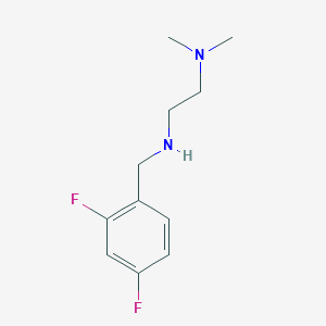 molecular formula C11H16F2N2 B2445318 [(2,4-Difluorophenyl)methyl][2-(dimethylamino)ethyl]amine CAS No. 926258-92-6