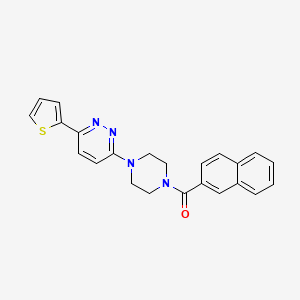Naphthalen-2-yl(4-(6-(thiophen-2-yl)pyridazin-3-yl)piperazin-1-yl)methanone