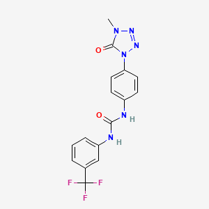1-(4-(4-methyl-5-oxo-4,5-dihydro-1H-tetrazol-1-yl)phenyl)-3-(3-(trifluoromethyl)phenyl)urea