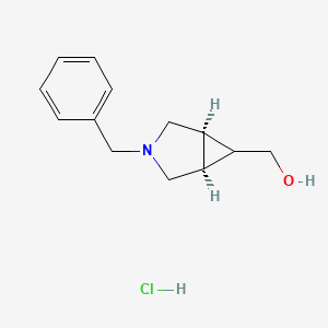molecular formula C13H18ClNO B2445329 (1alpha,5alpha,6alpha)-3-Benzyl-3-azabicyclo[3.1.0]hexane-6-methanol Hydrochloride CAS No. 1422130-51-5