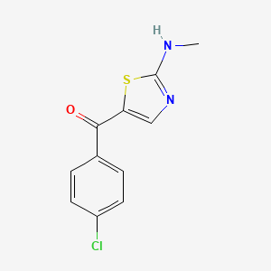 (4-Chlorophenyl)[2-(methylamino)-1,3-thiazol-5-yl]methanone