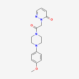 molecular formula C17H20N4O3 B2445353 2-(2-(4-(4-methoxyphenyl)piperazin-1-yl)-2-oxoethyl)pyridazin-3(2H)-one CAS No. 1209891-68-8