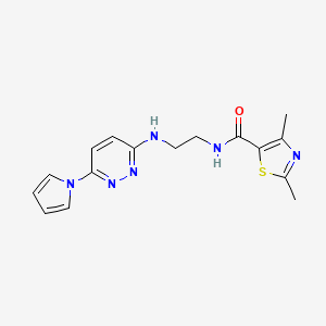 N-(2-((6-(1H-pyrrol-1-yl)pyridazin-3-yl)amino)ethyl)-2,4-dimethylthiazole-5-carboxamide