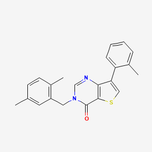 3-(2,5-dimethylbenzyl)-7-(2-methylphenyl)thieno[3,2-d]pyrimidin-4(3H)-one