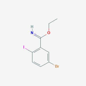 Ethyl 5-bromo-2-iodobenzenecarboximidate