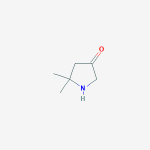 molecular formula C6H11NO B2445388 5,5-二甲基吡咯烷-3-酮 CAS No. 1247981-32-3
