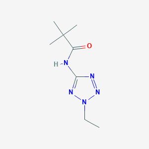 molecular formula C8H15N5O B244539 N-(2-ethyl-2H-tetrazol-5-yl)-2,2-dimethylpropanamide 
