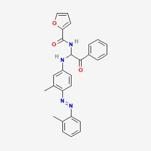 B2445393 N-[1-[3-methyl-4-[(2-methylphenyl)diazenyl]anilino]-2-oxo-2-phenylethyl]furan-2-carboxamide CAS No. 301359-40-0