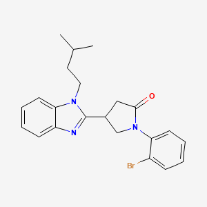 1-(2-bromophenyl)-4-(1-isopentyl-1H-benzo[d]imidazol-2-yl)pyrrolidin-2-one