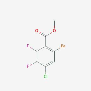 molecular formula C8H4BrClF2O2 B2445399 Methyl 6-bromo-4-chloro-2,3-difluorobenzoate CAS No. 2414146-32-8