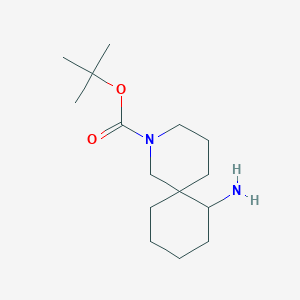 molecular formula C15H28N2O2 B2445400 叔丁基7-氨基-2-氮杂螺[5.5]十一烷-2-羧酸酯 CAS No. 1782013-76-6