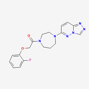 1-(4-([1,2,4]Triazolo[4,3-b]pyridazin-6-yl)-1,4-diazepan-1-yl)-2-(2-fluorophenoxy)ethan-1-one