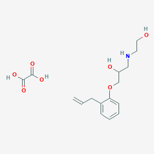 molecular formula C16H23NO7 B2445415 草酸1-(2-烯丙氧基苯氧)-3-((2-羟乙基)氨基)丙烷-2-醇 CAS No. 1216909-17-9