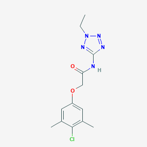 molecular formula C13H16ClN5O2 B244542 2-(4-chloro-3,5-dimethylphenoxy)-N-(2-ethyl-2H-tetrazol-5-yl)acetamide 