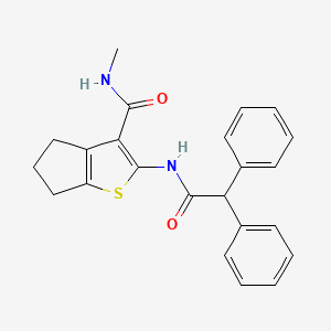 2-[(diphenylacetyl)amino]-N-methyl-5,6-dihydro-4H-cyclopenta[b]thiophene-3-carboxamide