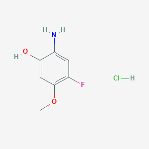2-Amino-4-fluoro-5-methoxyphenol;hydrochloride