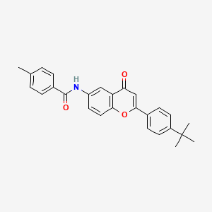 N-[2-(4-tert-butylphenyl)-4-oxo-4H-chromen-6-yl]-4-methylbenzamide