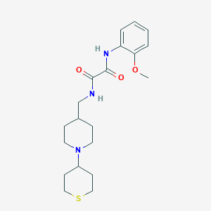 N1-(2-methoxyphenyl)-N2-((1-(tetrahydro-2H-thiopyran-4-yl)piperidin-4-yl)methyl)oxalamide